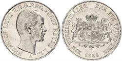 1 Талер Рейсс (старшей линии) (1778 - 1918) Серебро Heinrich LXVII, Prince Reuss Younger Line