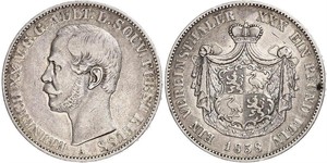 1 Талер Рейсс (старшей линии) (1778 - 1918) Серебро Heinrich XX, Prince Reuss of Greiz