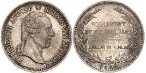 1 Талер Саксония (королевство) (1806 - 1918) Серебро Фридрих Август I (король Саксонии)