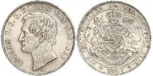 1 Талер Саксония (королевство) (1806 - 1918) Серебро Иоганн (король Саксонии)