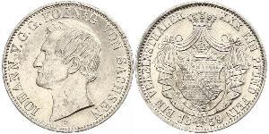 1 Талер Саксония (королевство) (1806 - 1918) Серебро Иоганн (король Саксонии)