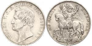 1 Талер Саксония (королевство) (1806 - 1918) Серебро Иоганн (король Саксонии)
