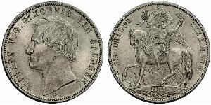 1 Талер Саксония (королевство) (1806 - 1918) Серебро Иоганн (король Саксонии)