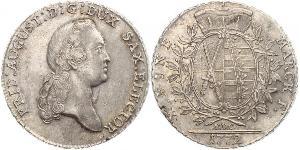 1 Талер Саксония (курфюршество) (1356 - 1806) Серебро Август Сильный (1670 - 1733)