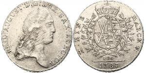1 Талер Саксония (курфюршество) (1356 - 1806) Серебро Август Сильный (1670 - 1733)