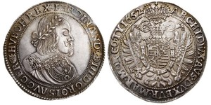 1 Талер Священная Римская империя (962-1806) Серебро Ferdinand III, Holy Roman Emperor (1608-1657)