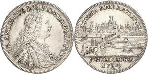 1 Талер Священная Римская империя (962-1806) Серебро Франц I Стефан(1708-1765)