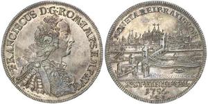1 Талер Священная Римская империя (962-1806) Серебро Франц I Стефан(1708-1765)