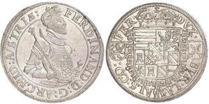 1 Талер Эльзас Серебро Фердинанд II, эрцгерцог Австрийский (1529 – 1595)