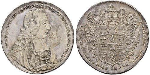 1 Талер Prince-Bishopric of Bamberg (1245–1802) Срібло 