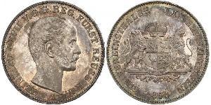 1 Талер Principality of Reuss-Greiz (1778 - 1918) Срібло Heinrich LXVII, Prince Reuss Younger Line