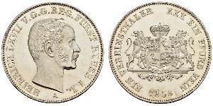 1 Талер Principality of Reuss-Greiz (1778 - 1918) Срібло Heinrich LXVII, Prince Reuss Younger Line