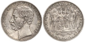 1 Талер Principality of Schaumburg-Lippe (1643 - 1918) Срібло Adolf I, Prince of Schaumburg-Lippe