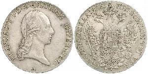 1 Талер Австрійська імперія (1804-1867) Срібло Francis II, Holy Roman Emperor (1768 - 1835)