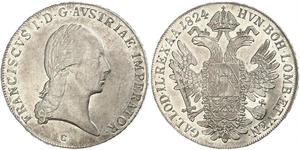 1 Талер Австрійська імперія (1804-1867) Срібло Francis II, Holy Roman Emperor (1768 - 1835)