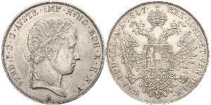 1 Талер Австрійська імперія (1804-1867) Срібло Ferdinand I of Austria (1793 - 1875)