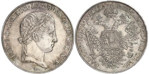 1 Талер Австрійська імперія (1804-1867) Срібло Ferdinand I of Austria (1793 - 1875)