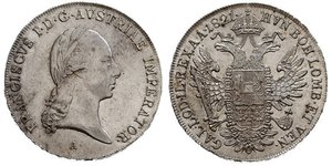 1 Талер Австрійська імперія (1804-1867) Срібло Francis II, Holy Roman Emperor (1768 - 1835)
