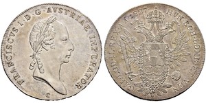 1 Талер Австрійська імперія (1804-1867) Срібло Francis II, Holy Roman Emperor (1768 - 1835)