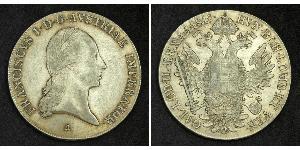1 Талер Австрійська імперія (1804-1867) Срібло Francis II, Holy Roman Emperor (1768 - 1835)