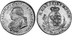 1 Талер Ангальт-Бернбург (1603 - 1863) Срібло Frederick Albert, Prince of Anhalt-Bernburg (1735 – 1796)