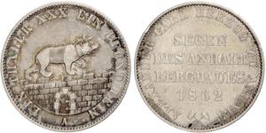 1 Талер Ангальт-Бернбург (1603 - 1863) Срібло Alexander Karl, Duke of Anhalt-Bernburg (1805 – 1863)