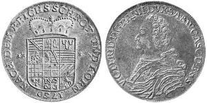 1 Талер Ангальт-Бернбург (1603 - 1863) Срібло Victor Frederick, Prince of Anhalt-Bernburg (1700 – 1765)