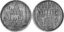 1 Талер Ансбах (1398–1792) Срібло John Frederick, Margrave of Brandenburg-Ansbach (1654 – 1686)