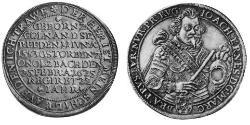 1 Талер Ансбах (1398–1792) Срібло Joachim Ernst, Margrave of Brandenburg-Ansbach (1583 – 1625)