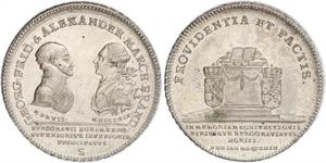 1 Талер Ансбах (1398–1792) Срібло Charles Alexander, Margrave of Brandenburg-Ansbach (1736 – 1806)