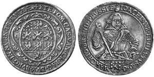 1 Талер Ансбах (1398–1792) Срібло Joachim Ernst, Margrave of Brandenburg-Ansbach (1583 – 1625)