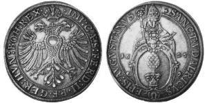 1 Талер Аугсбург (1276 - 1803) Срібло Фердинанд II Габсбург(1578 -1637)