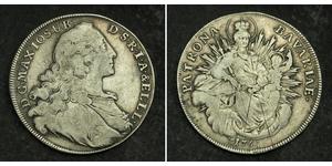 1 Талер Баварія (курфюрство) (1623 - 1806) Срібло Maximilian III Joseph, Elector of Bavaria (1727 – 1777)