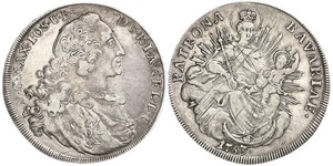 1 Талер Баварія (курфюрство) (1623 - 1806) Срібло Maximilian III Joseph, Elector of Bavaria (1727 – 1777)