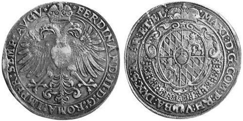 1 Талер Баварія (курфюрство) (1623 - 1806) Срібло 