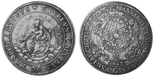 1 Талер Баварія (курфюрство) (1623 - 1806) Срібло 