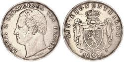 1 Талер Великое герцогство Гессен (1806 - 1918) Срібло Louis II, Grand Duke of Hesse