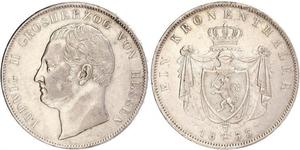 1 Талер Великое герцогство Гессен (1806 - 1918) Срібло Louis II, Grand Duke of Hesse