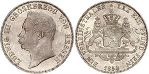 1 Талер Великое герцогство Гессен (1806 - 1918) Срібло Людвіг III (великий герцог Гессену)