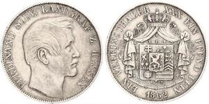 1 Талер Великое герцогство Гессен (1806 - 1918) Срібло Ferdinand, Landgrave of Hesse-Homburg