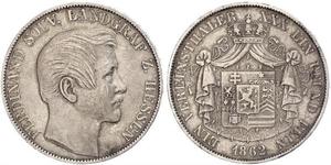 1 Талер Великое герцогство Гессен (1806 - 1918) Срібло Ferdinand, Landgrave of Hesse-Homburg