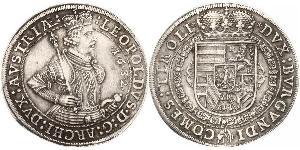 1 Талер Габсбурзька імперія (1526-1804) Срібло Leopold V, Archduke of Austria  (1586 – 1632)
