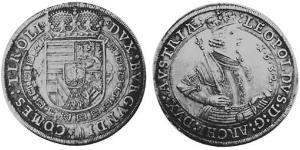 1 Талер Габсбурзька імперія (1526-1804) Срібло Leopold V, Archduke of Austria  (1586 – 1632)