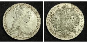 1 Талер Габсбурзька імперія (1526-1804) / Австрія Срібло Maria Theresa of Austria (1717 - 1780)