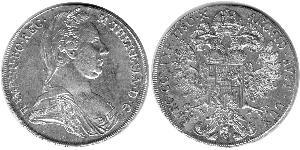1 Талер Габсбурзька імперія (1526-1804) / Австрія Срібло Maria Theresa of Austria (1717 - 1780)