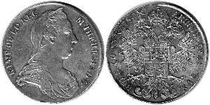 1 Талер Габсбурзька імперія (1526-1804) / Австрія Срібло Maria Theresa of Austria (1717 - 1780)