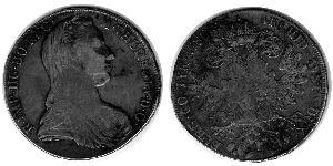 1 Талер Габсбурзька імперія (1526-1804) / Австрія Срібло Maria Theresa of Austria (1717 - 1780)