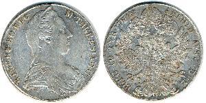 1 Талер Габсбурзька імперія (1526-1804) / Австрія Срібло Maria Theresa of Austria (1717 - 1780)