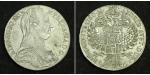 1 Талер Габсбурзька імперія (1526-1804) / Австрія Срібло Maria Theresa of Austria (1717 - 1780)