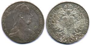 1 Талер Габсбурзька імперія (1526-1804) / Австрія Срібло Maria Theresa of Austria (1717 - 1780)